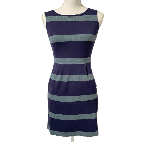 Fossil Dresses & Skirts - FOSSIL Sleeveless Dress Striped Periwinkle Size 2